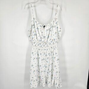 Rue Plus Dress Womens 4X Floral Sleeveless Summer Ruffle Hem Tie Waist Maxi